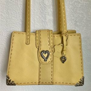 Marc Chantel Yellow Leather Y2K Shoulder Bag